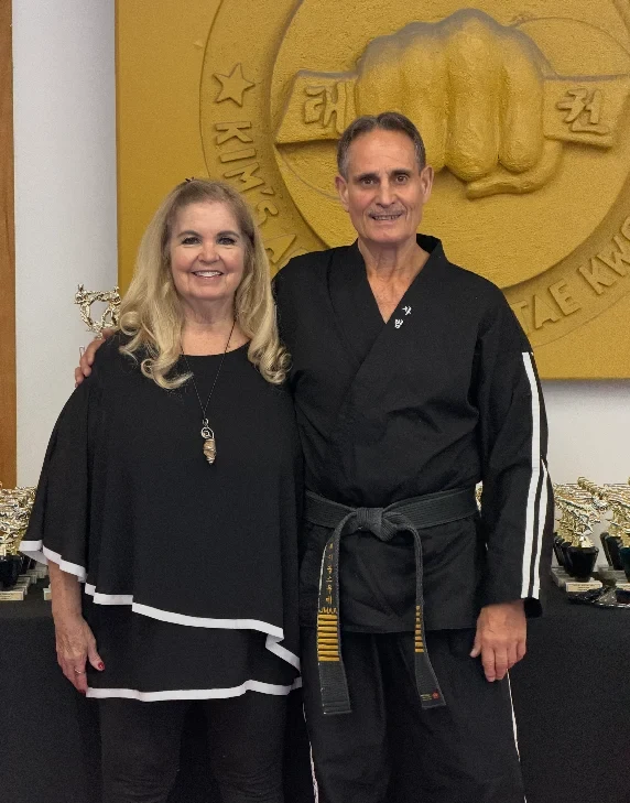 Tim and Joan Jacobs, owners of Jacobs Martial Arts Academy in Urbandale, Iowa